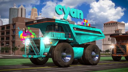 Learn Colors with Dump Trucks Part 2 | Educational Video for Kids by Brain Candy TV