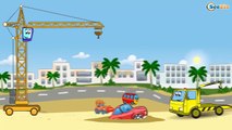 Tow Truck, Crane, Fire Truck, Monster Truck. Car Cartoons. Compilation for kids. Episode 112
