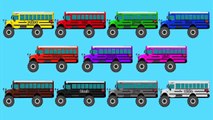 Learning Colors Collection Vol. 1 - Learn Colours Monster Trucks, Fire Engines, Garbage Trucks