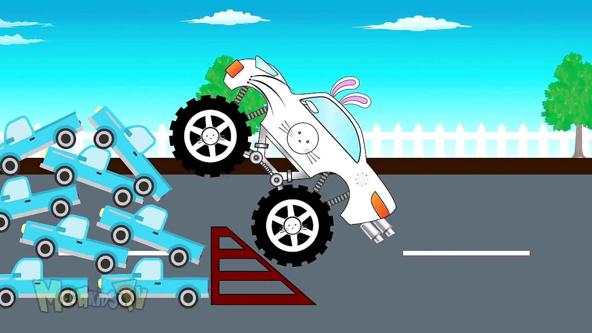 Rabbit Truck - Monster Trucks For Kids - Mega Kids Tv