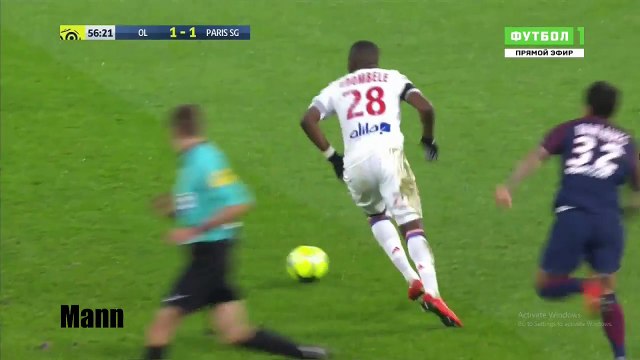 Dani Alves Red Card - Lyon vs Paris Saint Germain 1-1 21.01.2018 (HD)