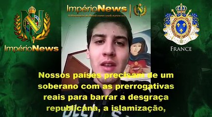 Imperio News como diplomata do movimento monarquista brasileiro da apoio aos monarquistas franceses