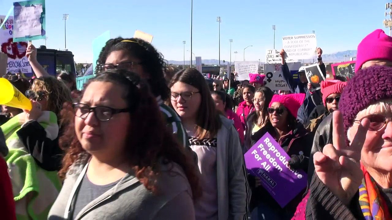 Las Vegas protesters join worldwide anti-Trump...