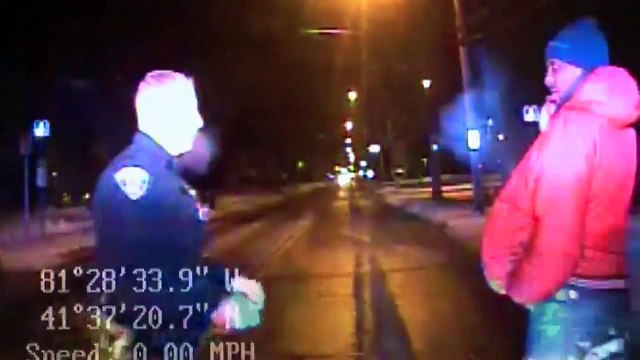 Dash Cam Video Shows Confrontation Between Cop, Suspect Wearing Jacket Full of Stolen Goods