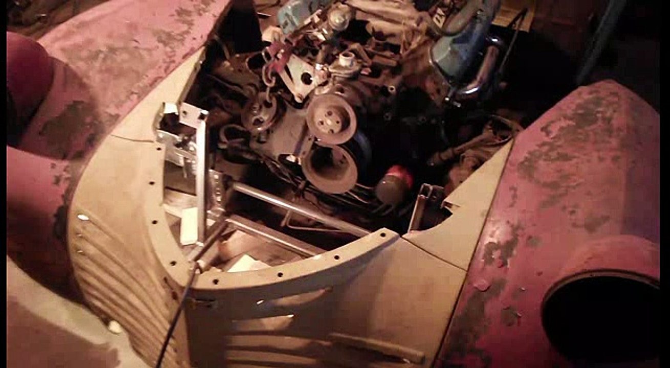 Video 9, Hot Rod 1946 Dodge pickup, making the one piece front end