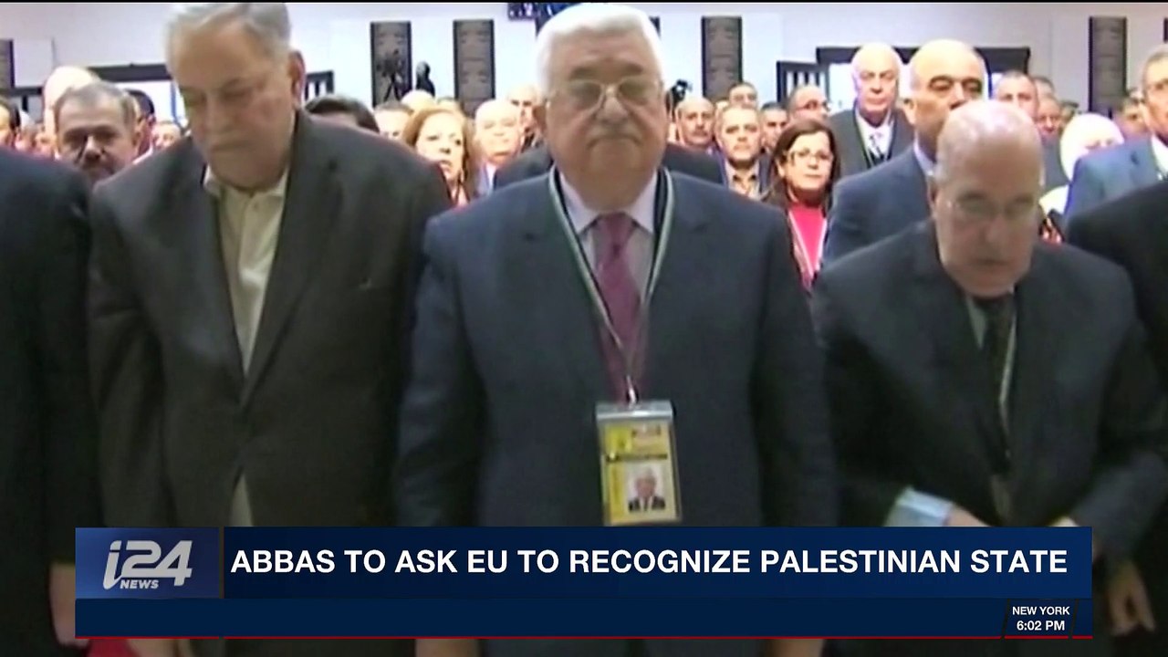 i24NEWS DESK | Abbas to ask EU to recognize Palestinian state |  Sunday, January 21st 2018