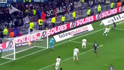 Les Buts Lyon 2-1 PSG résumé de match - 21.01.2018