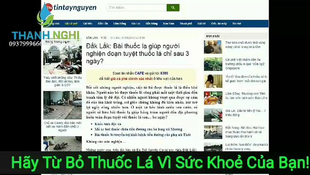 Thuốc Cai Thuốc Lá Giá Bao Nhiêu?