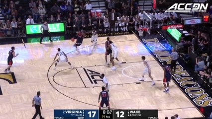Virginia vs. Wake Forest Basketball Highlights (2017-18)