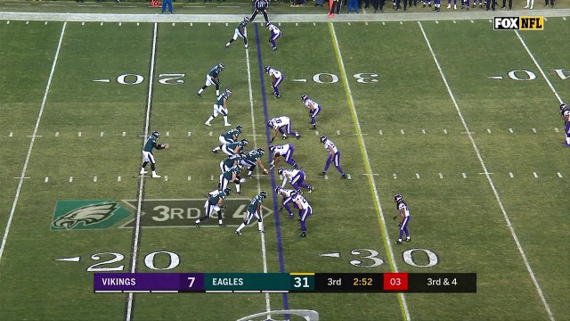 Philadelphia Eagles quarterback Nick Foles escapes pocket, ropes pinpoint pass to wide receiver Nelson Agholor for 42 yards
