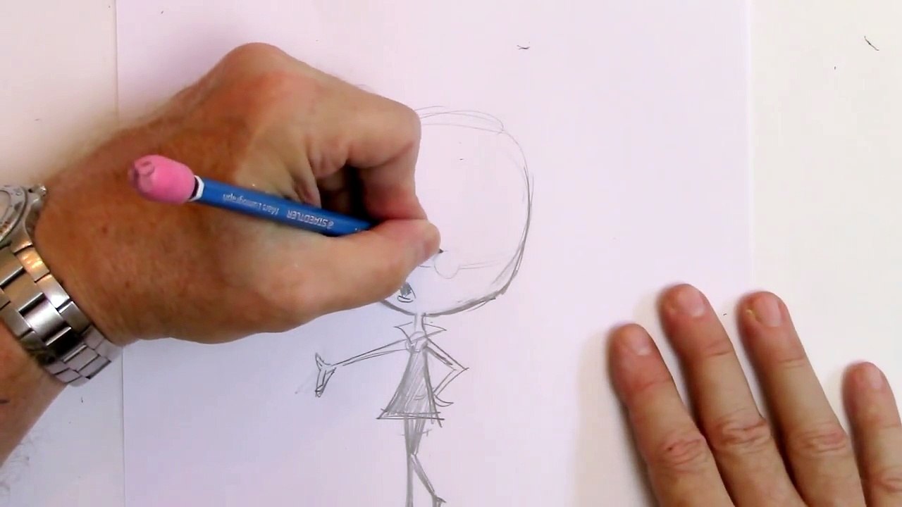 How To Draw a Retro Cartoon Girl (Step by Step)