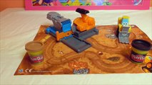 Little Kelly - Toys & Play Doh  - DIGGIN' RIGS Play Doh Toys! (play doh, play doh constructio