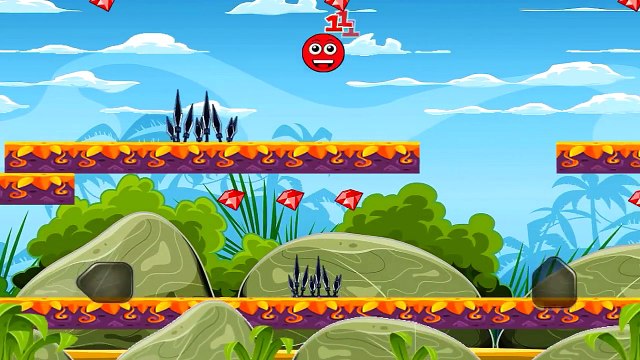 Новинка! КРАСНЫЙ ШАР Red Ball Опасное приключение в джунглях Мультик игра ВСТРЕЧА с ЧЁРНЫМ КВАДРАТОМ