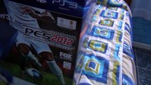 Abriendo/Unboxing PS3 slim azul edicion limitada   PES new (HD)