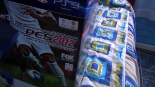 Abriendo/Unboxing PS3 slim azul edicion limitada + PES new (HD)