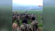 Kilis - Türk Askeri ve Öso Mensuplarının Gülbaba Köyünden Afrin'e Karadan Girmesi Görüntülendi