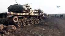Türk ve ÖSO askerleri Yarım Aktepe'de Afrin için hazır bekletiliyor