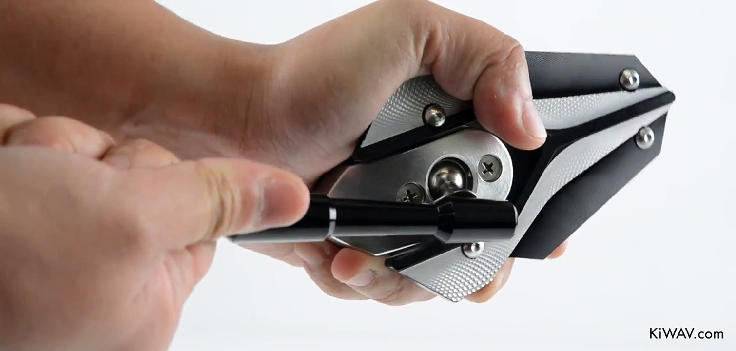 Motorcycle Mirrors Viper Black Adjustable Sportsbike with Matte Black Mirror Base | KiWAV