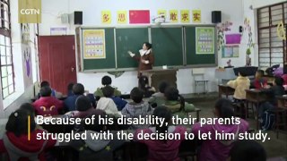 chinese Girl helping her brother!! inspirational video