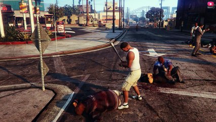 GTA  V - How do the protagonists kill the zombies?