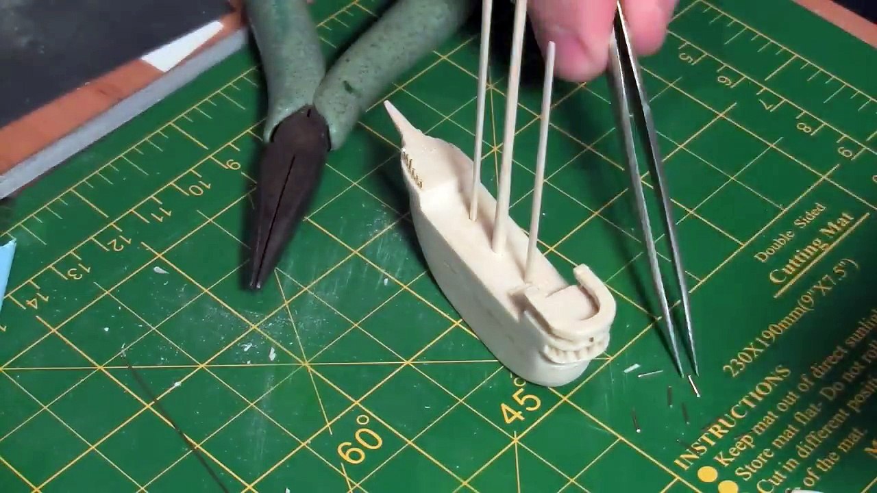 Miniature Balsa Wood Boat Carving Sculpey Ocean, Time-Lapse, Build DIY Carved Toy Boat from Balsa