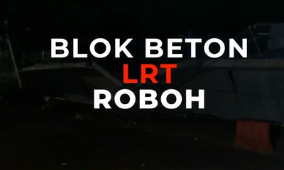 Blok Beton LRT Roboh