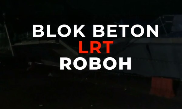 Blok Beton LRT Roboh