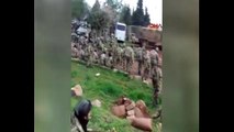Kahraman Mehmetçik ve ÖSO mensuplarının Afrin'e karadan girdiği anlar kamerada
