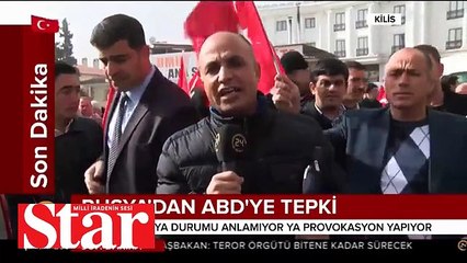 Kilis�te Zeytin Dalı Harekatı�na destek yürüyüşü