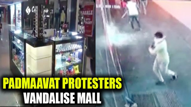 Padmaavat Row : Group of miscreants vandalise shopping mall in Haryana’s Kurukshetra | Oneindia News