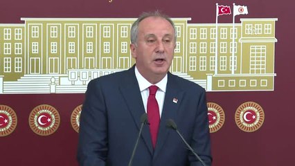 Muharrem İnce: "36. Olağan Kurultayımızda CHP Genel Başkanlığı'na Adayım"
