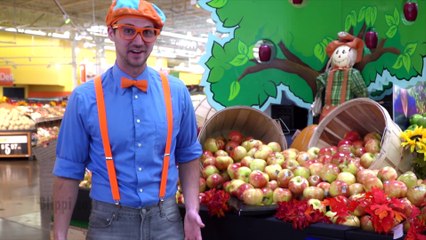 Fruit for Kids with Blippi - Apple Fruit Factory Tour