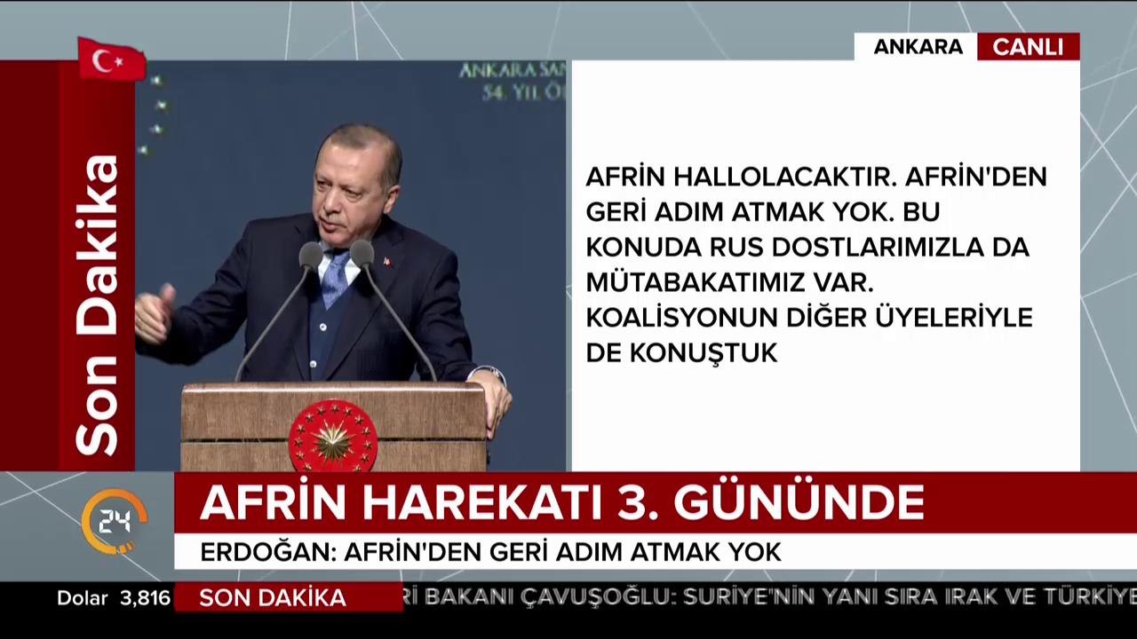 Afrin harekatı ve ABD
