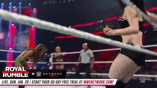 FULL MATCH - The Bella Twins vs. Paige & Natalya- Royal Rumble 2015 (WWE Network Exclusive)