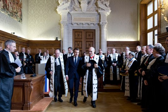 Discours du Président de la République, EmmanuelMacron, à l'occasion de l'audience solennelle de rentrée 2018 de la Cour des comptes
