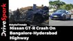 Nissan GT-R Crashes On Bangalore-Hyderabad Highway; Left Severely Damaged