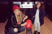 Mariah Carey goes bowling with son