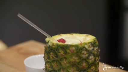Pinacolada à l'ananas frais et crème de coco