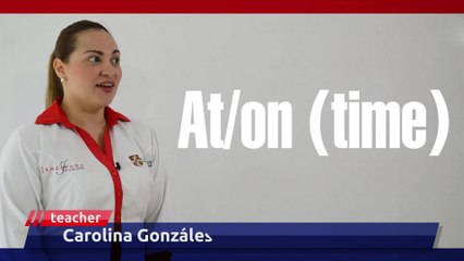 At-On time prepositions