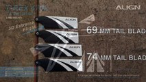 Align T-Rex 470L and NEW Align 74mm Tail Blades - Luca