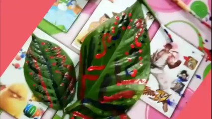 DIY Make beautiful decor from any leaf - Kids Creative Activity