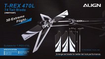 Align T-Rex 470L and NEW Align 74mm Tail Blades - Luca P