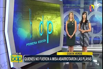 Durante visita del papa Francisco cientos abarrotaron playas de Lima