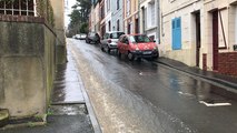 Fortes pluies : la rue du Nouveau-Monde sous l’eau
