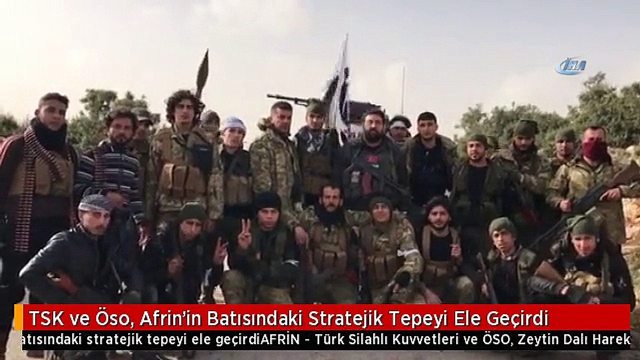 TSK ve Öso, Afrin'in Batısındaki Stratejik Tepe...