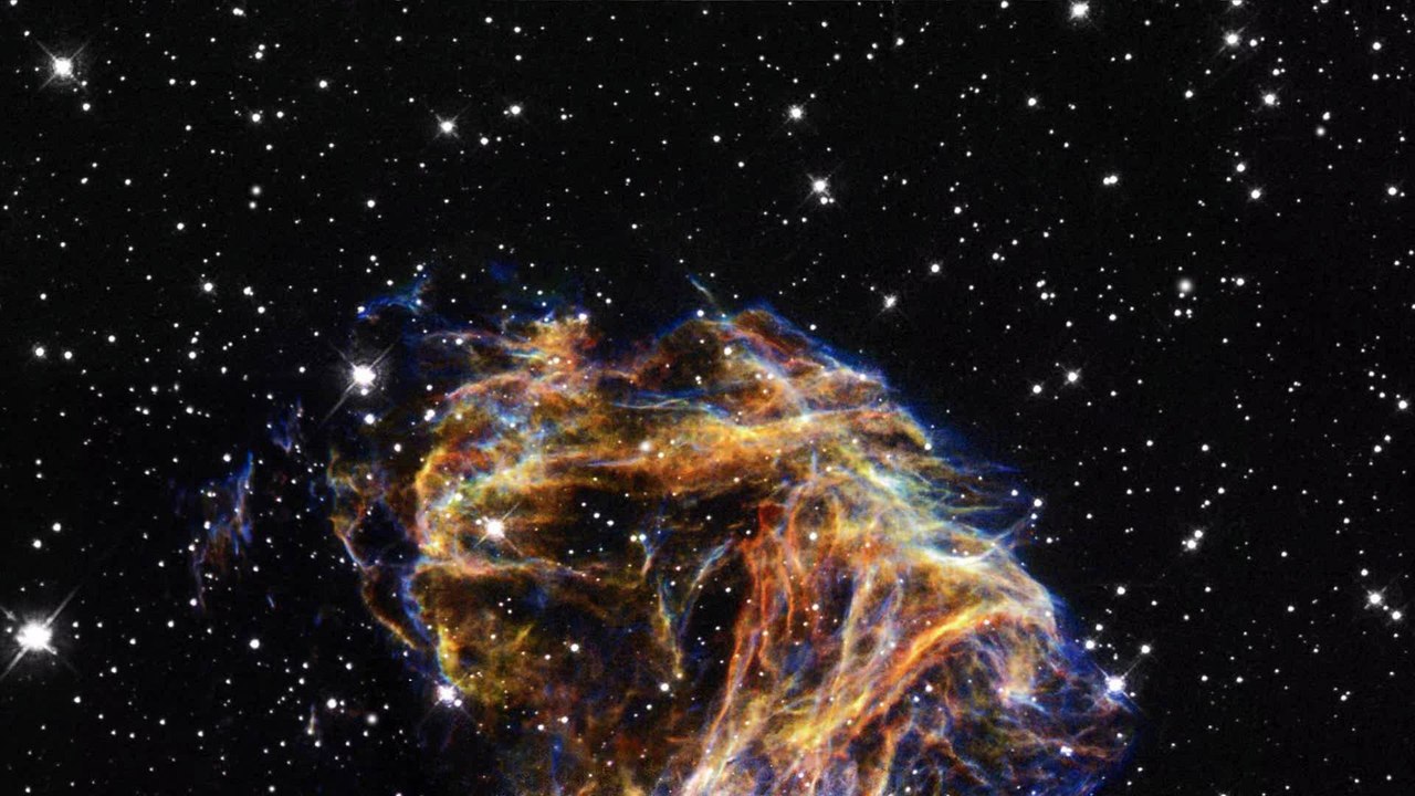 Colorful Outer Space Animation with Stars