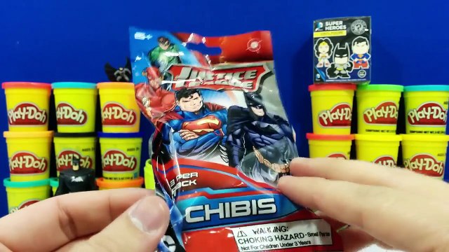 GIANT BATMAN Surprise Egg Play Doh - DC Comic Toys Pop Minecraft Mashems TMNT Shrek