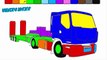 Super monster truck coloring videos for kids | Truck coloring pages | Learn colors | KidsTV Jacky