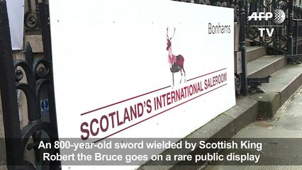 800 year old Scottish sword goes on public display