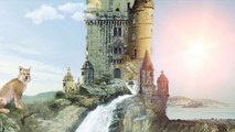 Awesome Medieval Castle Animation with Waterfall and Bobcat